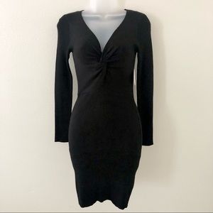 COPY - Black ribbed cocktail dress never worn